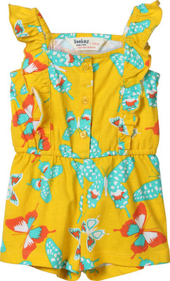 

Beebay Printed Girls Jumpsuit, Yellow