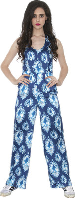 

Divaat Printed Women's Jumpsuit, Blue