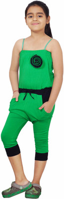 

Naughty Ninos Solid Girls Jumpsuit, Green