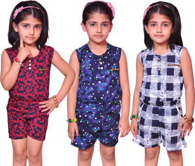 

Pari & Prince Printed Girls Jumpsuit, Multicolor