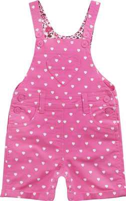

Wow Mom Printed Girls Jumpsuit, Fuschia