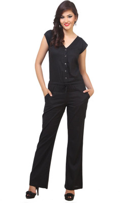 Cottinfab Solid Women Jumpsuit
