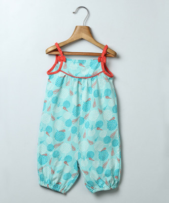 

Beebay Floral Print Girls Jumpsuit, Turq