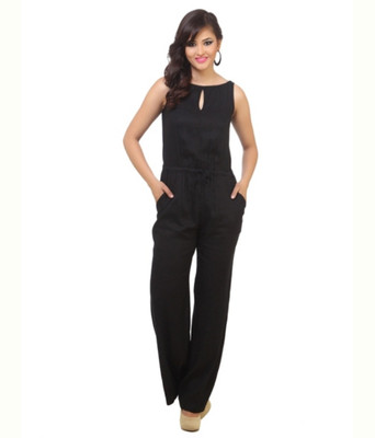 

Oxyfash Solid Women's Jumpsuit, Black