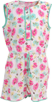 

Bella Moda Printed Girls Jumpsuit, Multicolor