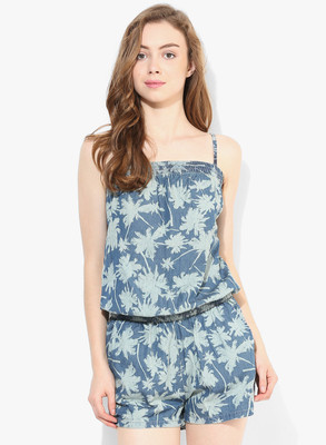 

Only Floral Print Women's Jumpsuit, Grisaille