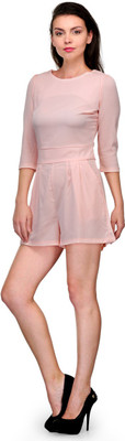 

Being Fab Solid Women's Jumpsuit, Skin