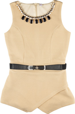

Hunny Bunny Solid Girls Jumpsuit, Biege_1