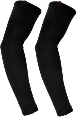 Apastra Cotton Arm Sleeve For Men(Free, Black)