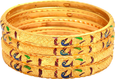 mohit jewellers Copper Gold-plated Bangle Set(Pack of 4)