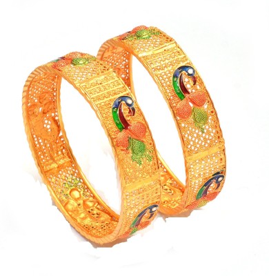 mohit jewellers Copper Gold-plated Bangle Set(Pack of 2)