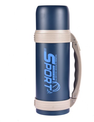 IRIS Stainless Steel Vacuum Tea Cup ,Water Bottle Thermos , Blue 1200 ml Bottle(Pack of 1, Blue, Steel)
