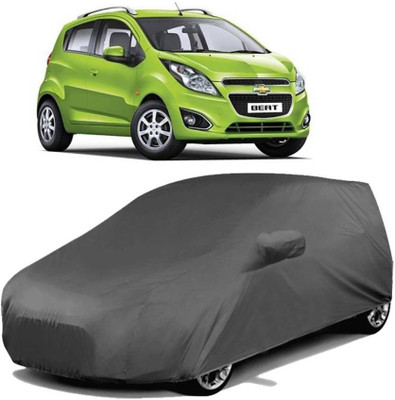 SHT Car Cover For Chevrolet Beat (With Mirror Pockets)(Grey)