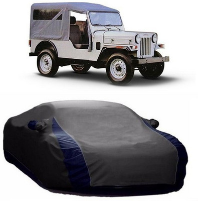AAMANG Car Cover For Mahindra Jeep (With Mirror Pockets)(Grey)