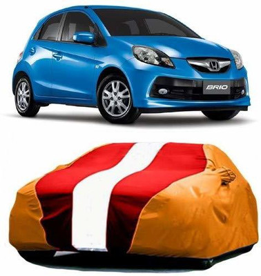 HOLME'S Car Cover For Honda Brio (With Mirror Pockets)(Multicolor)