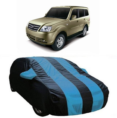 HDSERVICES Car Cover For Tata Sumo Grande MK II (With Mirror Pockets)(Blue)