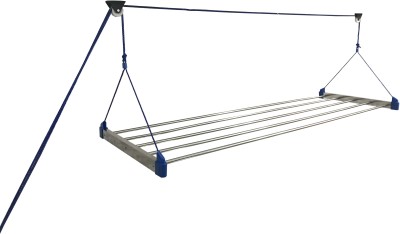 TOPAZ Steel Ceiling Cloth Dryer Stand Cloth Hanging Stand 5 Feet 6 Pipe(1 Tier)