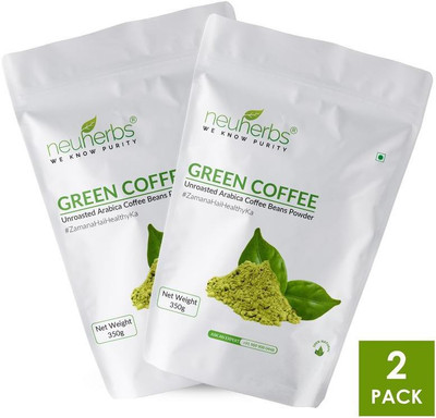 

Neuherbs Organic Green Coffee beans Powder for Weight Loss & Fat Burner (Unroasted Coffee) Instant Coffee(2 x 175 g)