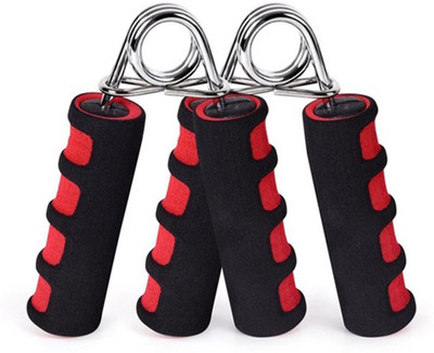 SERVEUTTAM Soft Foam Grip But very Tight Highly Durable Hand Grip/Fitness Grip(Red, Black)