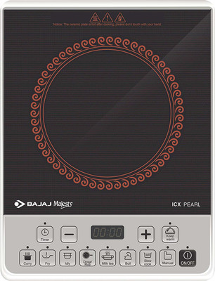 

Bajaj ICX Pearl 1900-Watt Induction Cooktop(Black, Push Button)