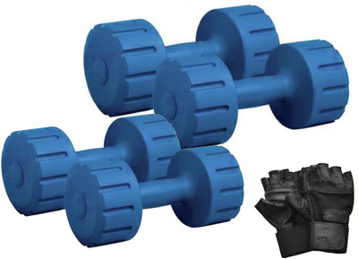 FITZON DM PVC 2KG + 4KG COMBO 166 Dumbbells Fixed Weight Dumbbell(6 kg)