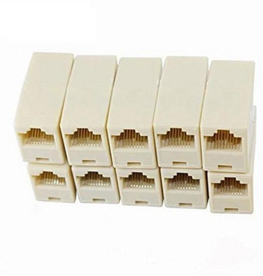 

Tech-X RJ45 8P8C Female to Female Network Lan Cable Coupler Adapter Connector Pack of 50 Lan Adapter(1000 Mbps)