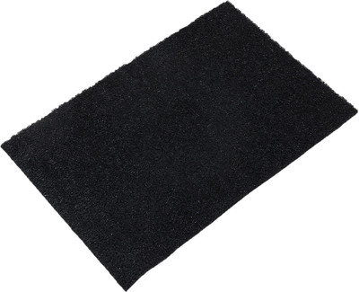 KUBER INDUSTRIES Rubber Door Mat(Black, Free)