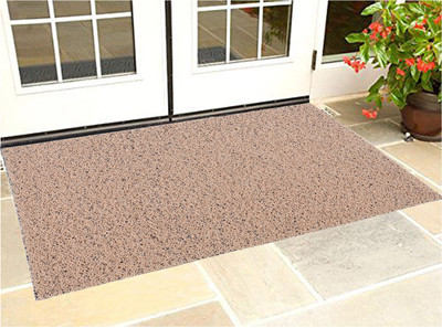 KUBER INDUSTRIES Rubber Door Mat(Cream, Large)