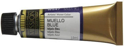 Mijello Mission Gold Class Professional Grade Extra-Fine Watercolour - Blue (547) - 15 ml(Set of 1, Blue)