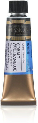 Mijello Mission Gold Class Professional Grade Extra-Fine Watercolour - Cobalt Cerulean Blue (626) - 15 ml(Set of 1, Cobalt Cerulean Blue)