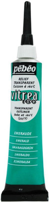 PEBEO Vitrea 160 Glass Paint Outliner(Set of 1, Emerald)