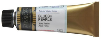 Mijello Mission Gold Class Professional Grade Extra-Fine Watercolour - Bluish Pearl (595) - 15 ml(Set of 1, Bluish Pearl)