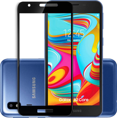 Hupshy Edge To Edge Tempered Glass for Samsung Galaxy A2 Core(Pack of 1)