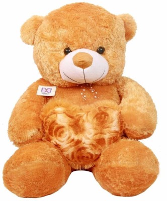 Ktkashish Toys Soft Stuffed Brown Rose Heart Teddy Bear  - 12 inch(Brown)