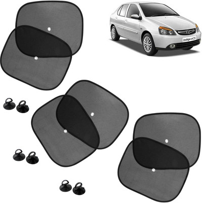 DvineAutoFashionZ Side Window Sun Shade For Tata Indigo CS(Black)