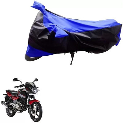 ELECTRIBLES Two Wheeler Cover for Bajaj(Pulsar 180 DTS-i, Black, Blue)