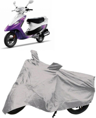 COVERPLANET Waterproof Two Wheeler Cover for TVS(Scooty Streak, Silver)