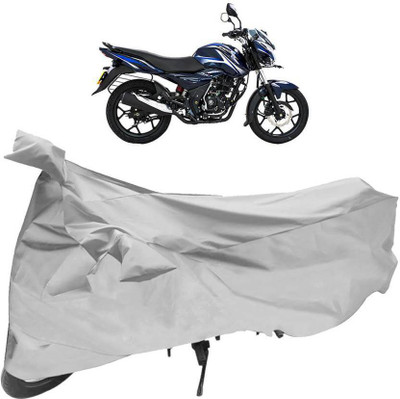 COVER POINT Waterproof Two Wheeler Cover for Bajaj(Discover 150 f, Silver)