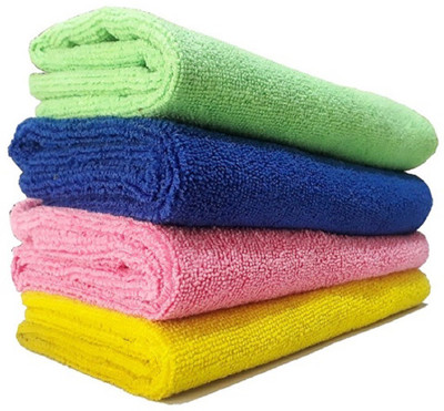 Onlinch Microfiber Vehicle Washing  Cloth(Pack Of 4, 210 GSM)
