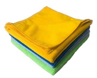 Yashoda Lining Store Microfiber Vehicle Washing  Cloth(Pack Of 4, 250 GSM)