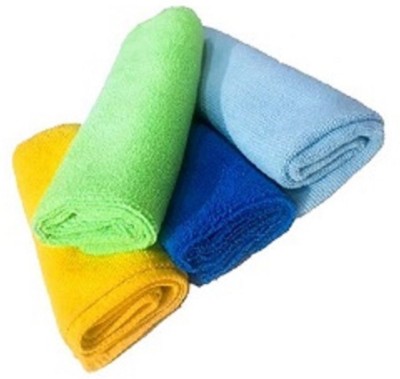 Shinecare Microfiber Vehicle Washing  Cloth(Pack Of 4, 280 GSM)