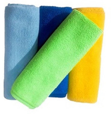 shree shaym Microfiber Vehicle Washing  Cloth(Pack Of 4, 280 GSM)