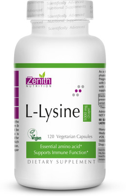 

Zenith Nutrition L-Lysine 1000mg – 120 Nos(120 No)