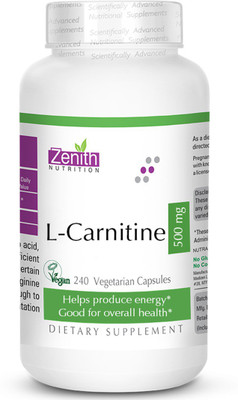 

Zenith Nutrition L- Carnitine 500mg 240 Nos(240 No)