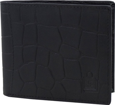 

Le Craf Men Black Genuine Leather Wallet(8 Card Slots), Black-04