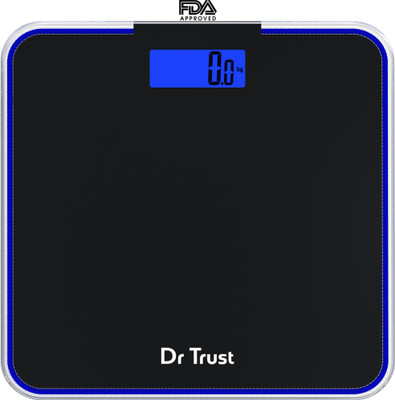

Dr. Trust (USA) Supernova Digital Personal Weighing Scale Electronic Weight Machine For Human Body (Thermometer & Measuring Tape Included) Weighing Scale(Black)