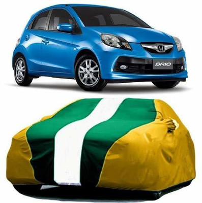 HOLME'S Car Cover For Honda Brio (With Mirror Pockets)(Multicolor)
