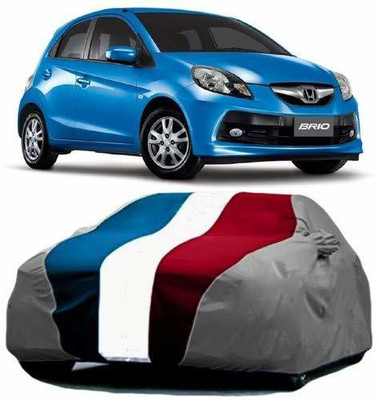 HOLME'S Car Cover For Honda Brio (With Mirror Pockets)(Multicolor)