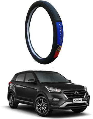 AUTO PEARL Steering Cover For Hyundai Creta(Black, Leatherite)