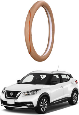 AUTO PEARL Steering Cover For Nissan IS(Beige, Leatherite)